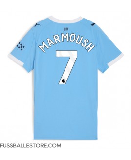 Günstige Manchester City Omar Marmoush #7 Heimtrikot Damen 2025-26 Kurzarm